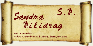Sandra Milidrag vizit kartica